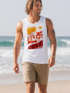 Herren Tank-Top Sommer Venice Beach Surfing Motiv Aufdruck Strand Palmen Fashion Muskelshirt Neverless®preview