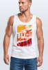 Herren Tank-Top Sommer Venice Beach Surfing Motiv Aufdruck Strand Palmen Fashion Muskelshirt Neverless®preview
