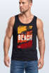 Herren Tank-Top Sommer Venice Beach Surfing Motiv Aufdruck Strand Palmen Fashion Muskelshirt Neverless®preview