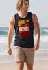 Herren Tank-Top Sommer Venice Beach Surfing Motiv Aufdruck Strand Palmen Fashion Muskelshirt Neverless®preview
