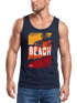 Herren Tank-Top Sommer Venice Beach Surfing Motiv Aufdruck Strand Palmen Fashion Muskelshirt Neverless®preview