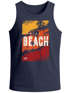 Herren Tank-Top Sommer Venice Beach Surfing Motiv Aufdruck Strand Palmen Fashion Muskelshirt Neverless®preview