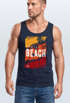 Herren Tank-Top Sommer Venice Beach Surfing Motiv Aufdruck Strand Palmen Fashion Muskelshirt Neverless®preview
