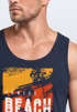 Herren Tank-Top Sommer Venice Beach Surfing Motiv Aufdruck Strand Palmen Fashion Muskelshirt Neverless®preview