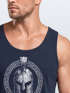 Herren Tank-Top Spartan Helm Athletic Printshirt Aufdruck Frontprint Muskelshirt Sommer Fashion Männer Neverless®preview