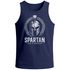 Herren Tank-Top Spartan Helm Athletic Printshirt Aufdruck Frontprint Muskelshirt Sommer Fashion Männer Neverless®preview
