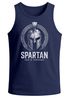 Herren Tank-Top Spartan Helm Athletic Printshirt Aufdruck Frontprint Muskelshirt Sommer Fashion Männer Neverless®preview
