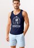 Herren Tank-Top Spartan Helm Athletic Printshirt Aufdruck Frontprint Muskelshirt Sommer Fashion Männer Neverless®preview