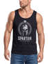Herren Tank-Top Spartan Helm Athletic Printshirt Aufdruck Frontprint Muskelshirt Sommer Fashion Männer Neverless®preview