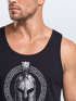 Herren Tank-Top Spartan Helm Athletic Printshirt Aufdruck Frontprint Muskelshirt Sommer Fashion Männer Neverless®preview
