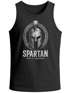 Herren Tank-Top Spartan Helm Athletic Printshirt Aufdruck Frontprint Muskelshirt Sommer Fashion Männer Neverless®preview