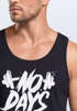 Herren Tank-Top Sport-Motiv Spruch No Days Off Hantel Training Gym Fitness Muskelshirt Muscle Shirt Neverless®preview