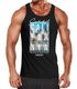 Herren Tank-Top Summer California Holidays Sommer Palmen Foto Print  Aufdruck Schrfitzug Muskelshirt Muscle Shirt Neverless®preview