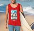 Herren Tank-Top Summer California Holidays Sommer Palmen Foto Print  Aufdruck Schrfitzug Muskelshirt Muscle Shirt Neverless®preview