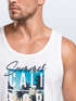 Herren Tank-Top Summer California Holidays Sommer Palmen Foto Print  Aufdruck Schrfitzug Muskelshirt Muscle Shirt Neverless®preview