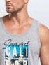 Herren Tank-Top Summer California Holidays Sommer Palmen Foto Print  Aufdruck Schrfitzug Muskelshirt Muscle Shirt Neverless®preview
