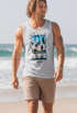 Herren Tank-Top Summer California Holidays Sommer Palmen Foto Print  Aufdruck Schrfitzug Muskelshirt Muscle Shirt Neverless®preview