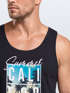Herren Tank-Top Summer California Holidays Sommer Palmen Foto Print  Aufdruck Schrfitzug Muskelshirt Muscle Shirt Neverless®preview