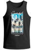 Herren Tank-Top Summer California Holidays Sommer Palmen Foto Print  Aufdruck Schrfitzug Muskelshirt Muscle Shirt Neverless®preview