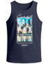 Herren Tank-Top Summer California Holidays Sommer Palmen Foto Print  Aufdruck Schrfitzug Muskelshirt Muscle Shirt Neverless®preview