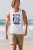 Herren Tank-Top Surf California Ethno Welle Meer Sommer Sonne Muskelshirt Muscle Shirt Neverless®preview