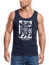 Herren Tank-Top Surf California Ethno Welle Meer Sommer Sonne Muskelshirt Muscle Shirt Neverless®preview
