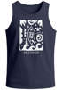 Herren Tank-Top Surf California Ethno Welle Meer Sommer Sonne Muskelshirt Muscle Shirt Neverless®preview