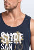 Herren Tank-Top Surf Design San Diego Palmen Beach Strand Sommer Palmen Muskelshirt Muscle Shirt Neverless®preview