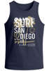 Herren Tank-Top Surf Design San Diego Palmen Beach Strand Sommer Palmen Muskelshirt Muscle Shirt Neverless®preview