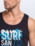 Herren Tank-Top Surf Design San Diego Palmen Beach Strand Sommer Palmen Muskelshirt Muscle Shirt Neverless®preview