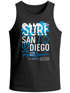 Herren Tank-Top Surf Design San Diego Palmen Beach Strand Sommer Palmen Muskelshirt Muscle Shirt Neverless®preview