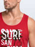 Herren Tank-Top Surf Design San Diego Palmen Beach Strand Sommer Palmen Muskelshirt Muscle Shirt Neverless®preview