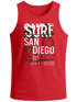 Herren Tank-Top Surf Design San Diego Palmen Beach Strand Sommer Palmen Muskelshirt Muscle Shirt Neverless®preview