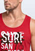 Herren Tank-Top Surf Design San Diego Palmen Beach Strand Sommer Palmen Muskelshirt Muscle Shirt Neverless®preview