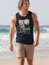 Herren Tank-Top Surf Design San Diego Palmen Beach Strand Sommer Palmen Muskelshirt Muscle Shirt Neverless®preview