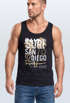 Herren Tank-Top Surf Design San Diego Palmen Beach Strand Sommer Palmen Muskelshirt Muscle Shirt Neverless®preview