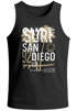 Herren Tank-Top Surf Design San Diego Palmen Beach Strand Sommer Palmen Muskelshirt Muscle Shirt Neverless®preview