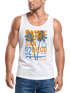 Herren Tank-Top Surf Design San Diego Palmen Beach Strand Sommer Palmen Muskelshirt Muscle Shirt Neverless®preview