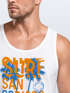 Herren Tank-Top Surf Design San Diego Palmen Beach Strand Sommer Palmen Muskelshirt Muscle Shirt Neverless®preview