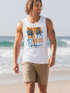 Herren Tank-Top Surf Design San Diego Palmen Beach Strand Sommer Palmen Muskelshirt Muscle Shirt Neverless®preview