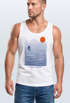 Herren Tank-Top Surf-Design Sommer Grafikshirt im minimalistischen Look Fashion Streetstyle Muskelshirt Neverless®preview