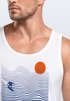 Herren Tank-Top Surf-Design Sommer Grafikshirt im minimalistischen Look Fashion Streetstyle Muskelshirt Neverless®preview