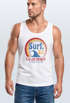 Herren Tank-Top Surf Logo California USA Welle Surfing Style Aufdruck Print Fashion Muskelshirt Neverless®preview