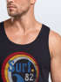 Herren Tank-Top Surf Logo California USA Welle Surfing Style Aufdruck Print Fashion Muskelshirt Neverless®preview