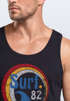 Herren Tank-Top Surf Logo California USA Welle Surfing Style Aufdruck Print Fashion Muskelshirt Neverless®preview
