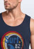 Herren Tank-Top Surf Logo California USA Welle Surfing Style Aufdruck Print Fashion Muskelshirt Neverless®preview