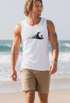 Herren Tank-Top Surf Supply Surfboard Wave Welle Wellenreiten Urlaub Meer Ozean Surfer Boy Silhouette Muskelshirt Muscle Shirt Neverless®preview