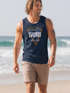 Herren Tank-Top Surf Surfer Bedruckt Endless Summer Florida USA Surfstyle Palmen Muskelshirt Muscle Shirt Neverless®preview