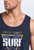 Herren Tank-Top Surf Surfer Bedruckt Endless Summer Florida USA Surfstyle Palmen Muskelshirt Muscle Shirt Neverless®preview