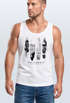 Herren Tank-Top Surfboard California Surfing Kalifornien Surf Print Aufdruck Muskelshirt Muscle Shirt Neverless®preview